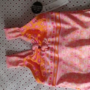 Nicole Miller NY Girls Multicolor bathing  suit size 5 NWT